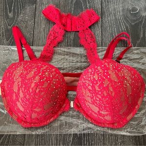 Victoria’s Secret Very Sexy lace and choker neck push up bra